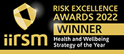 IIRSM Risk Excellence Awards Winner 2022 - Health and Wellbeing Strategy